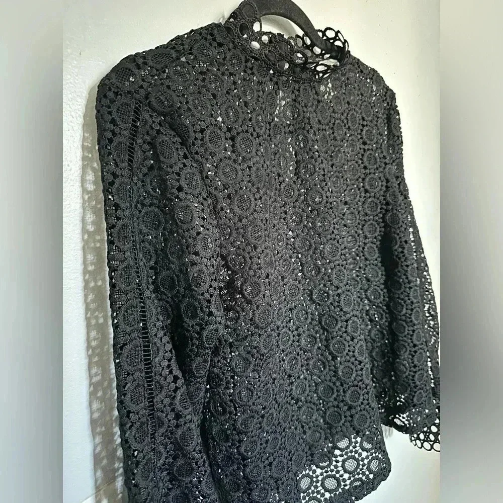 Crocheted- Styled Blouse size 8.